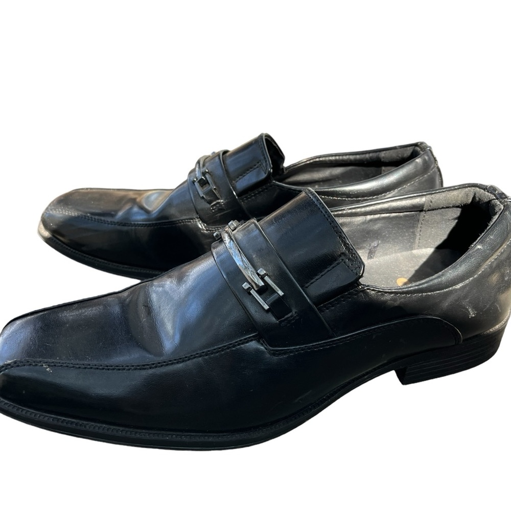 Men's Size 9 George Black Loafers Dress Shoes
